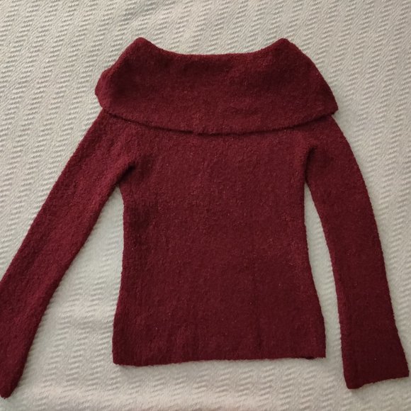 Moda International Merlot Cowl Neck Sweater - Picture 9 of 9